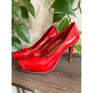 Candie’s Red Patent Leather High Heels - Size 8.5
